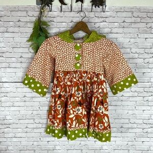 Jelly The Pug Boutique Orange Floral Hannah Dress